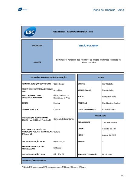 Plano de Trabalho - Conselho Curador - EBC