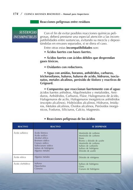 CUENCA MATANZA RIACHUELO â Manual para Inspectores