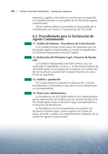 CUENCA MATANZA RIACHUELO â Manual para Inspectores