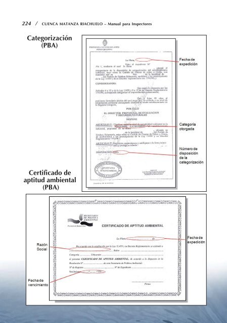 CUENCA MATANZA RIACHUELO â Manual para Inspectores