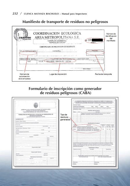 CUENCA MATANZA RIACHUELO â Manual para Inspectores