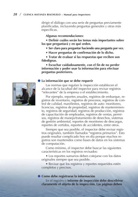 CUENCA MATANZA RIACHUELO â Manual para Inspectores