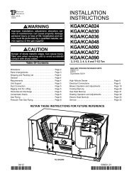 K-Series (2-7.5 KGA) Installation Instructions - Allied Commercial