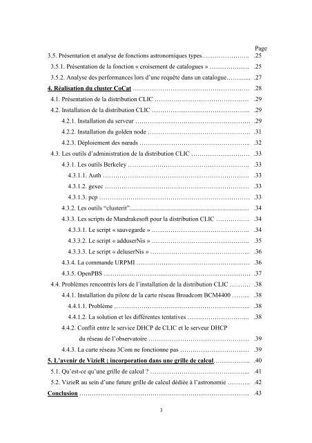 rapport de stage - Centre de DonnÃ©es astronomiques de Strasbourg