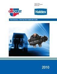 Steering Gears Application Guide - CARQUEST Auto Parts