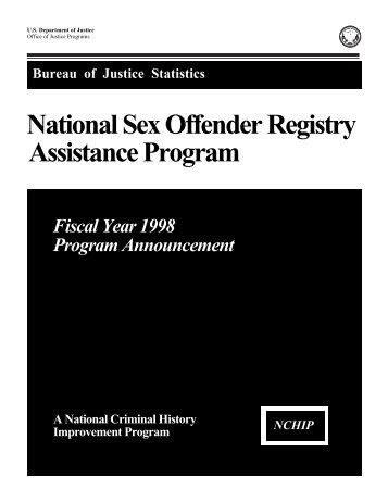 National Sex Offender Registry Assistance Program - Bureau of ...