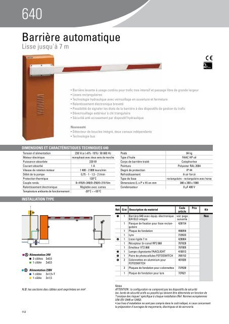 BarriÃ¨re automatique - Faac