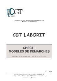 CHSCT modele demarch.. - Syndicat CGT Laborit