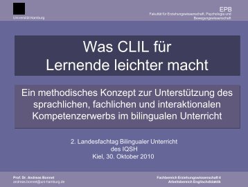 Was CLIL fÃ¼r Lernende leichter macht - faecher.lernnetz.de