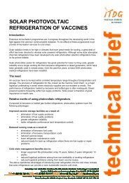 solar photovoltaic refrigeration of vaccines - Practical Action