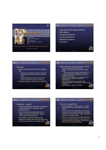 Design Patterns Design Patterns - Unisinos