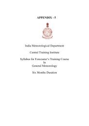 5 India Meteorological Department Central Training ... - (IMD), Pune