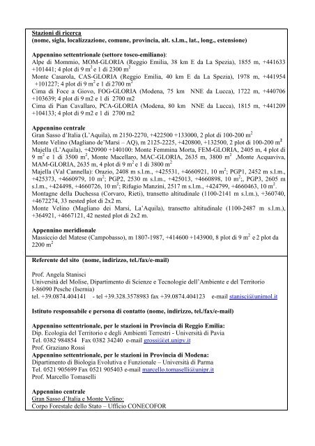 01 Appennini di Alta Quota - LTER italia