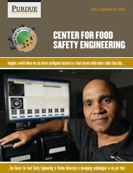 2012 Newsletter - Center for Food Safety Engineering - Purdue ...