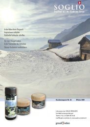 Kundenmagazin Nr. 36 (PDF) - Soglio-Produkte