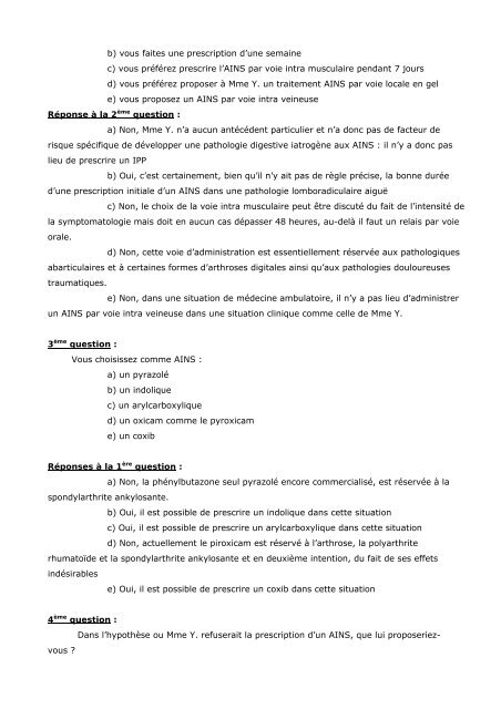 UTILISATION ET PRECAUTION D'EMPLOI DES AINS Professeur ...