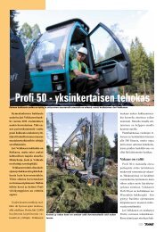 Profi 50 - yksinkertaisen tehokas - Metsätrans