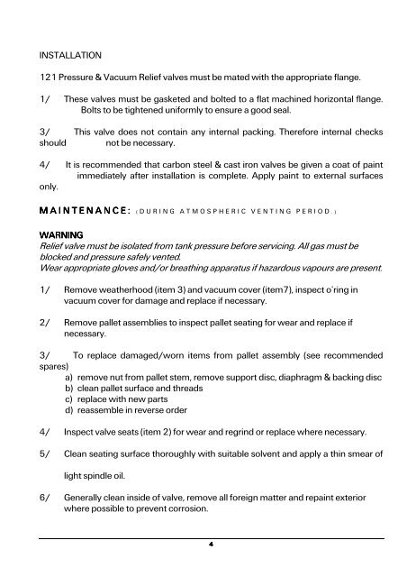 Marvac Fig. 121 (PV Valve) - Safety Systems UK Ltd