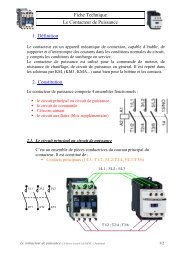 Fiche Technique Le Contacteur de Puissance 1. DÃ©finition 2 ...