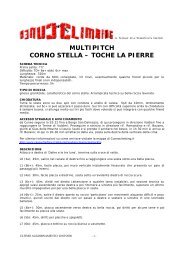 MULTIPITCH CORNO STELLA â TOCHE LA PIERRE - Cuneoclimbing