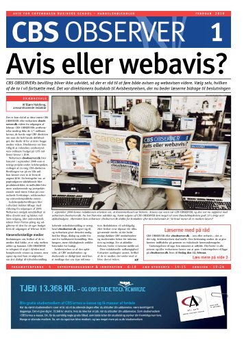 LÃ¦serne med pÃ¥ rÃ¥d - CBS OBSERVER