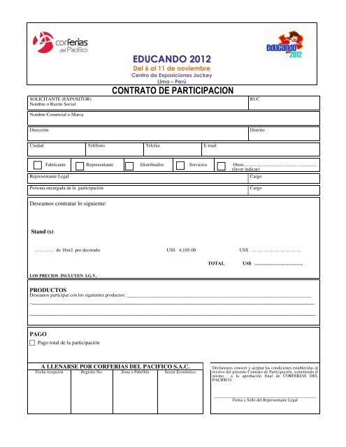 Contrato de ParticipaciÃ³n - Corferias