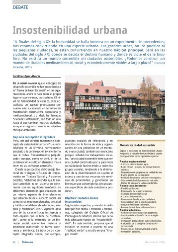 Insostenibilidad urbana