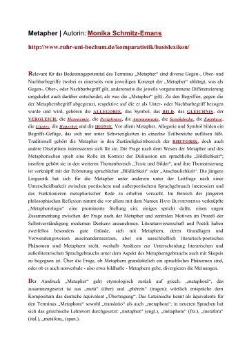 Metapher | Autorin: Monika Schmitz-Emans