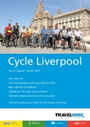 Cycle Liverpool - the TravelWise Merseyside website