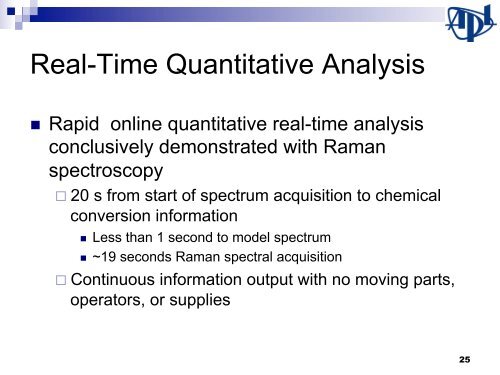 Control of Continuous Flow Chemical Reactors: - CPAC - University ...