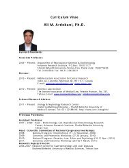 Ali M Ardekani (Ph.D.) - Avicenna Research Institute