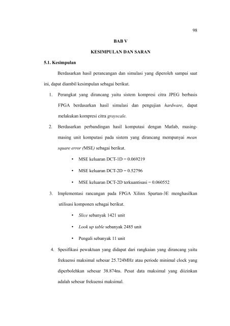 KOMPRESI CITRA JPEG BERBASIS FPGA XILINX SPARTAN-3E ...