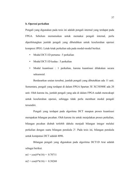 KOMPRESI CITRA JPEG BERBASIS FPGA XILINX SPARTAN-3E ...