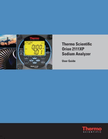 Thermo Scientific Orion 2111XP Sodium Analyzer
