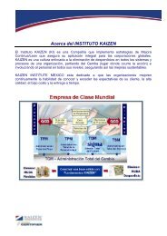 Acerca del INSTITUTO KAIZEN - KAIZEN Institute Mexico