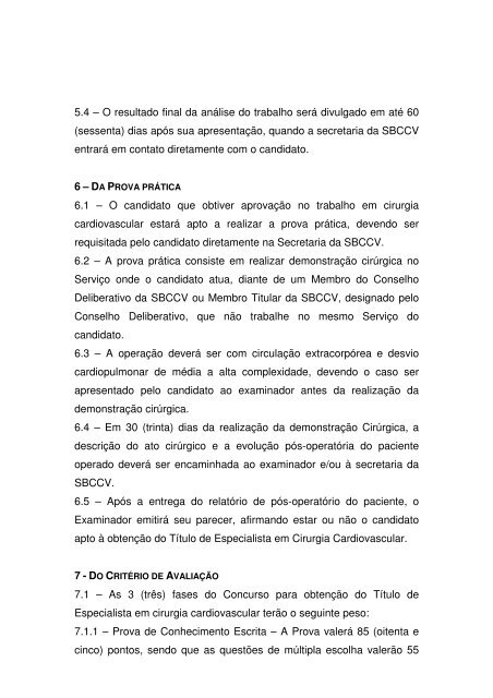 Concurso para Obtenção do Título de Especialista em Cirurgia ...