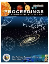 Proceedings of paspk.org Volume42-4 - Pakistan Academy of ...