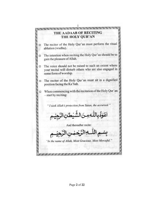 IEC QUR'AN TAJWEED RULES