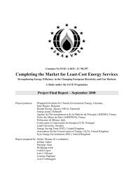 Completing the Market for Least-Cost Energy Services