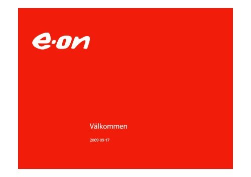 VÃ¤lkommen - E-on