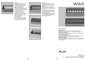 Linic 150 Anbauleuchte D Montageanleitung Beiliegende - WILA