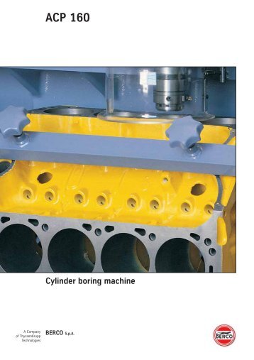 Cylinder boring machine ACP 160 - Berco S.p.A