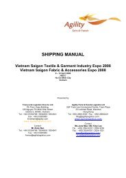 SHIPPING MANUAL Vietnam Saigon Textile & Garment Industry ...