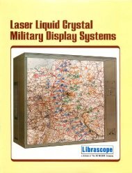 Laser Liquid Crystal Military Display Systems - Librascope Memories