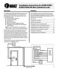 Installation Instructions for IDH Max Cylindrical Locks - Best Access ...