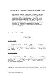 contrato marco de operaciones financieras - 2009 - AsociaciÃ³n ...