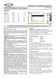 TPR III E Electronic Panel Heaters - Creda Heating