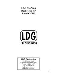 LDG DM-7800 Dual Meter for Icom IC-7800 - LDG Electronics