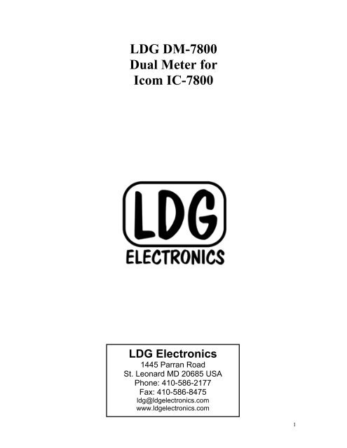 ic-7800 s-meter ic-7800 s-meter