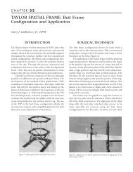 TAYLOR SPATIAL FRAME: Butt Frame Configuration and Application